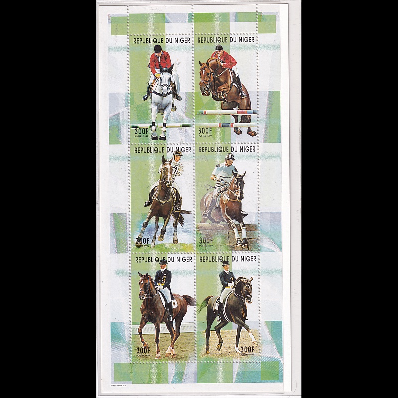 

Prangko Niger 1999 - Athletes - Equestrian Sports