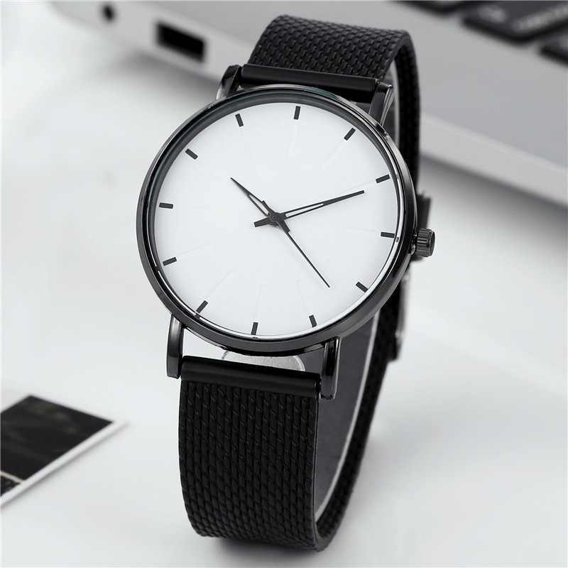 Jam Tangan Pria Analog Quartz Casual Dengan Strap Rantai Pasir Fashion Pria Import