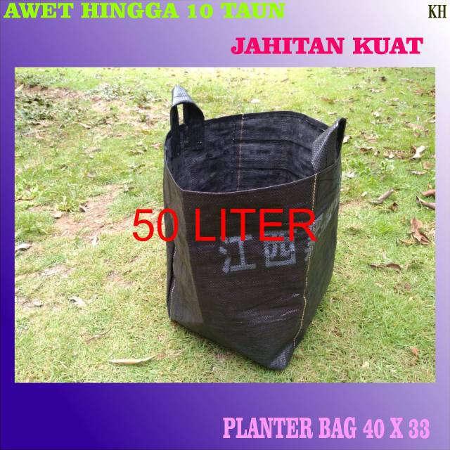 PLANTER BAG 50 LITER POT BUNGA PLANTERBAG 50 LITER TERPAL PLANTER BAG POLIBAG