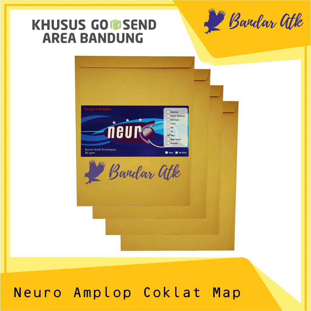 

KHUSUS GOSEND - NEURO Amplop Coklat MAP - 27,5 x 37,5 cm [1 PACK]