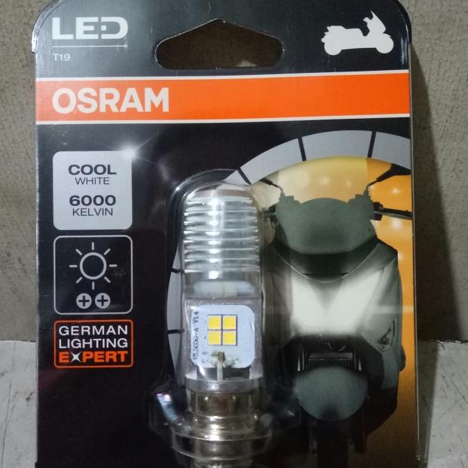 lampu depan led osram putih vario 125 beat satria mio bohlam led motor w19