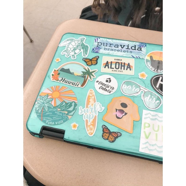 

(PAKET HEMAT) Stikerpack TERMURAH / Sticker Aesthetic logo brand ANTI AIR ANTI LUNTUR