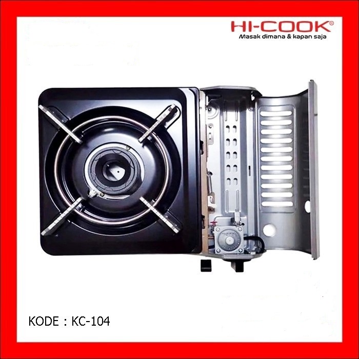 Kompor Gas Portable Hi Cook KC104 2in1 1 Tungku Kompor Camping Hi-Cook Outdoor