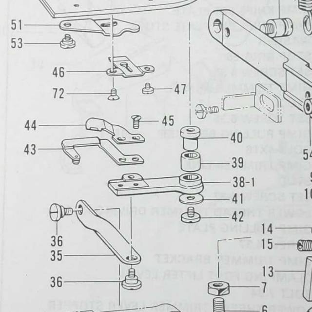 141542-001 Baut Jepit Platina Mesin Jahit Lobang Kancing BROTHER LH4-B814