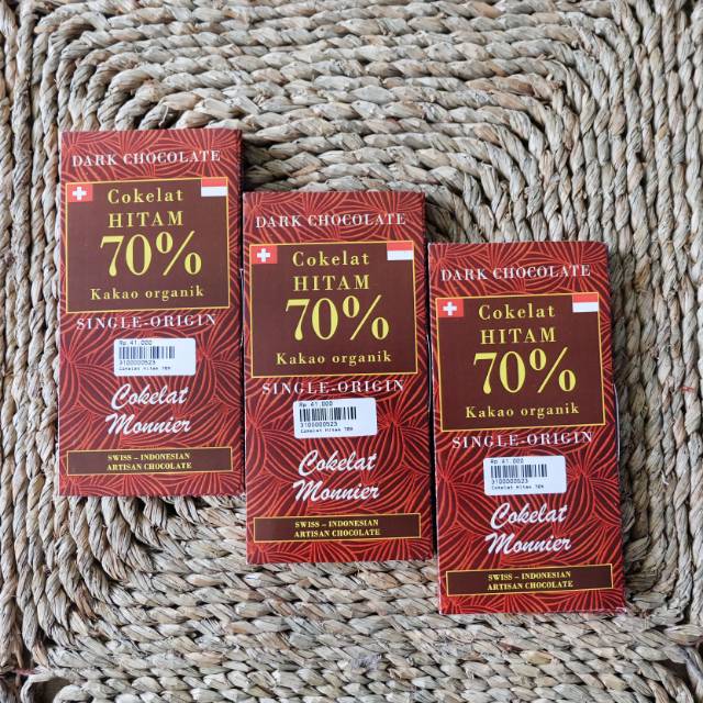 

Cokelat Monnier - Cokelat Hitam 70 %, 80 gr