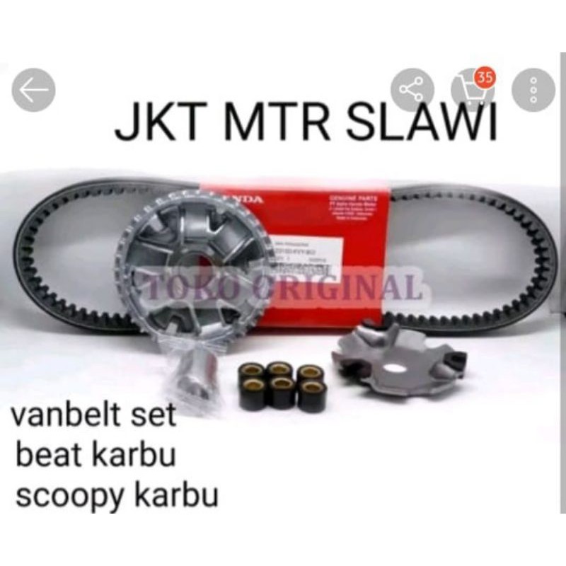 vanbelt set rumah roller plat roller beat lama beat karbu 1set ori honda