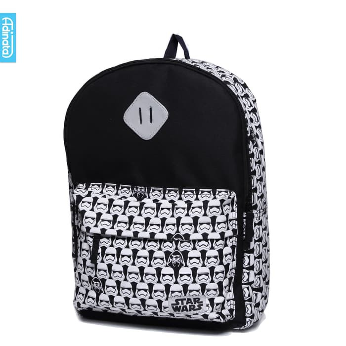 Star Wars White Backpack XL - Adinata / Tas Sekolah / Tas Ransel b