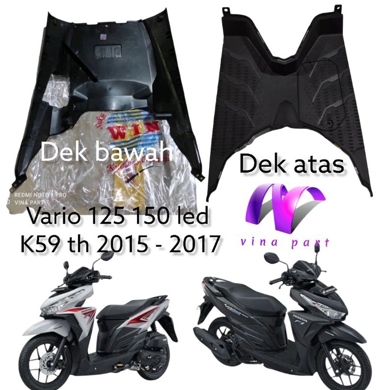 step floor bordes pijakan kaki cover under dek bawah kolong vario 125 150 led old k59 set tutup aki 