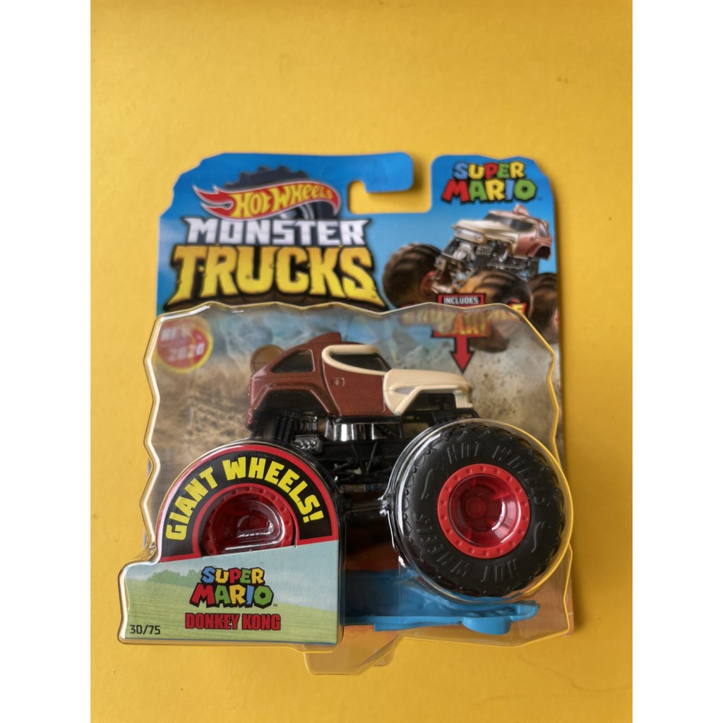 HOT WHEELS HOTWHEELS HOTWIL MONSTER TRUCK JAM TRUK TRUCKS SUPER MARIO DONKEY KONG HOT WHEELS DIECAST