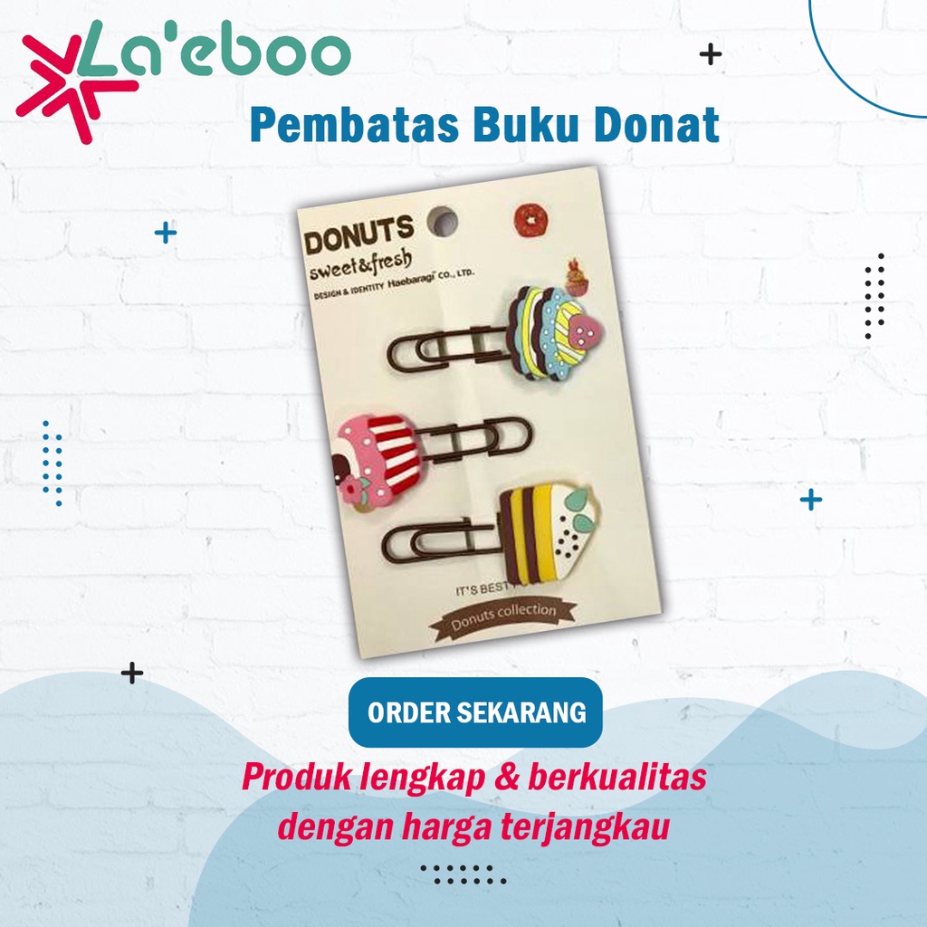 

Jepit Klip Pembatas Buku Bentuk Donuts Sweet & Fresh