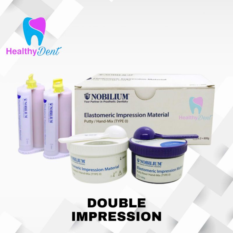 DENTAL DOUBLE IMPRESSION NOBILIUM SET (CATALYST/BASE/LIGHT BODY)