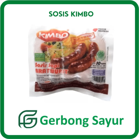 

Sosis Sapi Bratwurst Kimbo 500gr isi 10