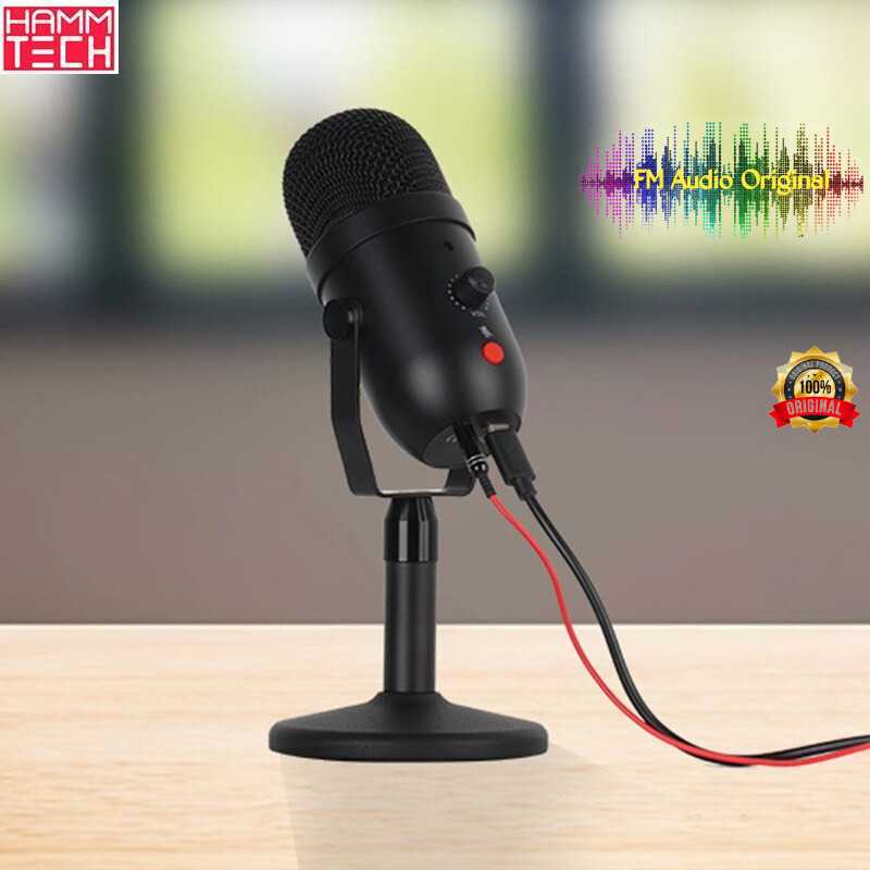 FM Audio Original / Microphone Condenser USB Mikrofon Studio with Stand - mic podcast / mic livestre