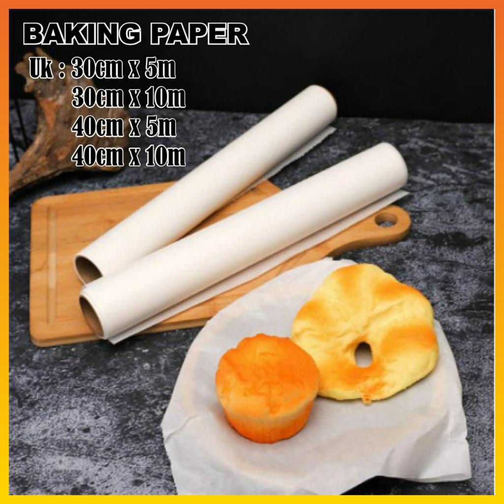 Kertas Roti Baking Paper Non-Stick Kertas Roti Kue Anti Lengket Alas Roti Kertas Panggang Roll Murah WHFURNITURE