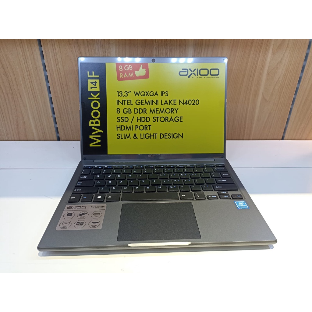 LEPTOP MURAH AXIOO MYBOOK 14H INTEL N4020 4GB 256GB FHD WIN10PRO