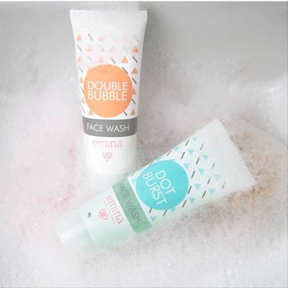 Emina Skin Buddy | Face Wash, Scrub 60ml Dot Burst, Double Bubble, Apricot Jam BPOM (KIM)