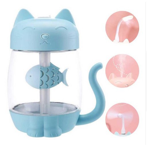 Air Humidifier Kitty / Car Humidifier 3in1 Pelembab Udara Ruangan dan Mobil