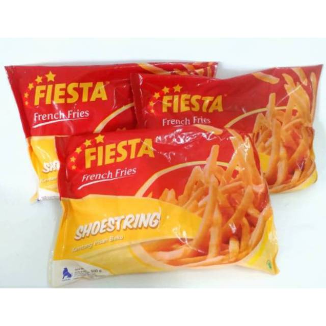 

Fiesta kentang goreng beku shoestring 500 gram