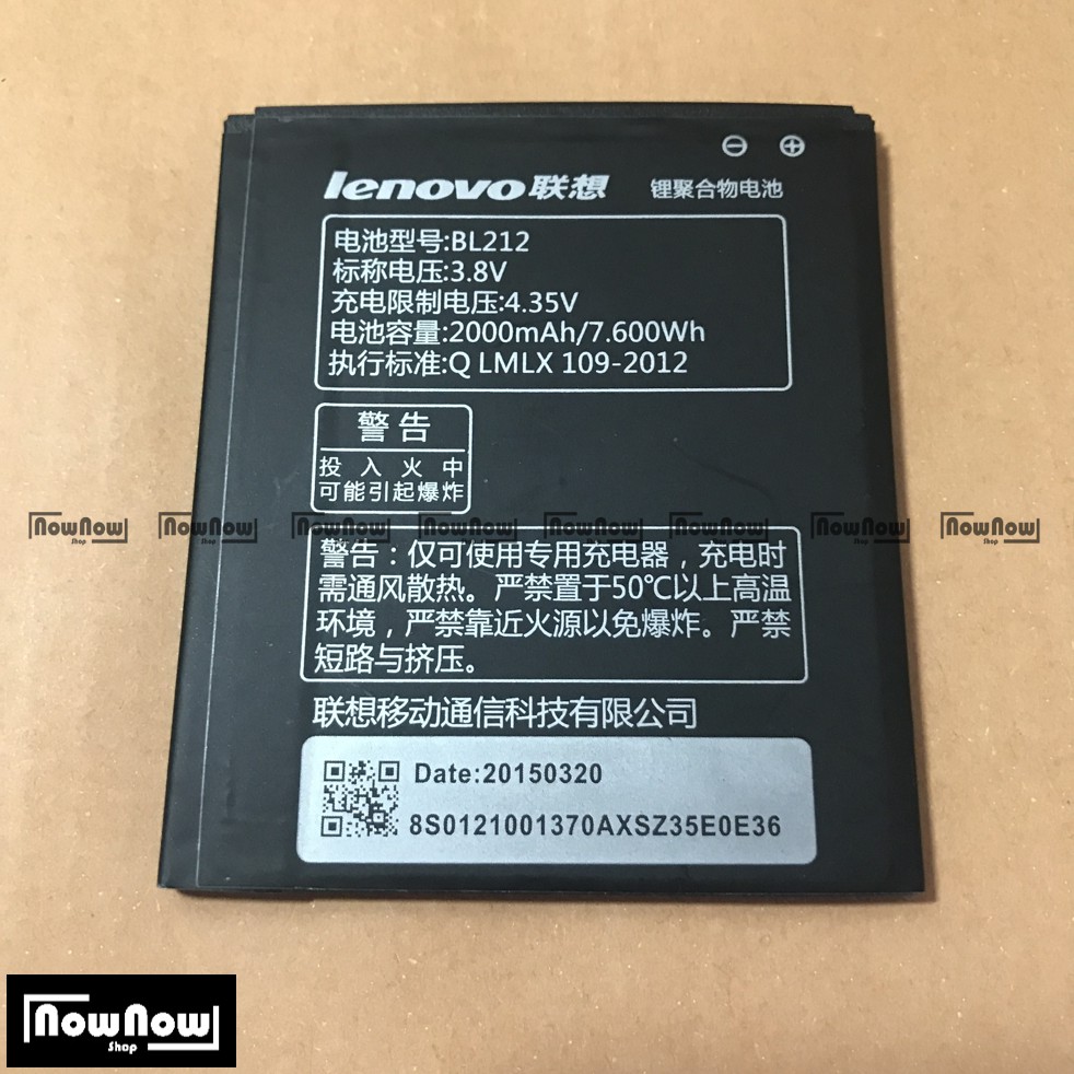 Baterai Lenovo A628T - A708 - S898T BL212 Original Batre Battery