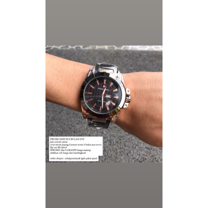 jam rantai elegan cowok