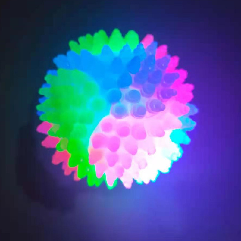 Mainan Bola Pantul Glitter Luminous Untuk Anjing / Kucing