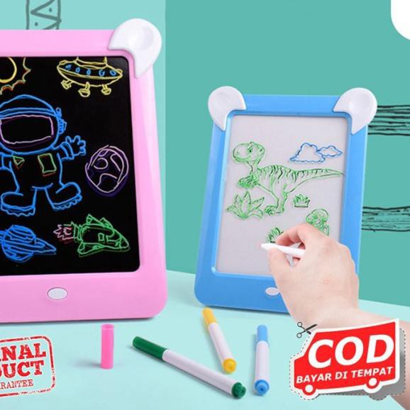 

♔ Magic Board Drawing LED 85127 / Papan Gambar Ajaib / Magic Drawing Pad / Belajar Menggambar Mewarn
