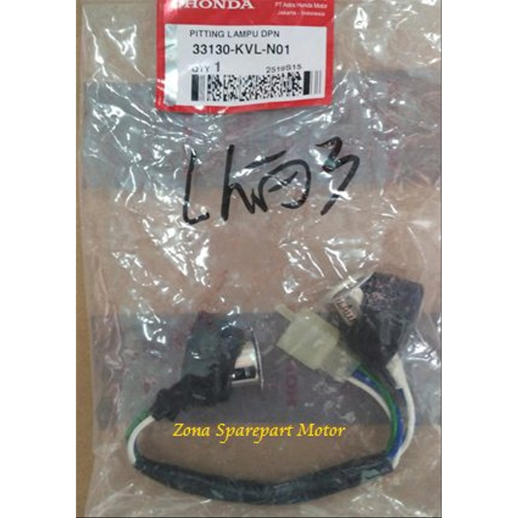 Fitting / Pitting / Soket Lampu Depan Supra X 125 / Injection 33130 KVL N01 AHM