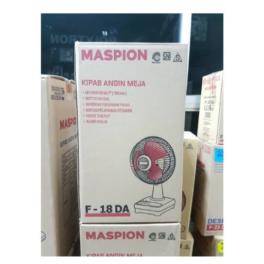 Kipas Angin Meja / Desk Fan 7&quot; (18cm) Maspion F-18DA PROMO GARANSI