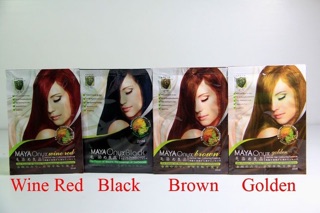 Maya Onyx in Box Hair Coloring Shampoo Hair Color 