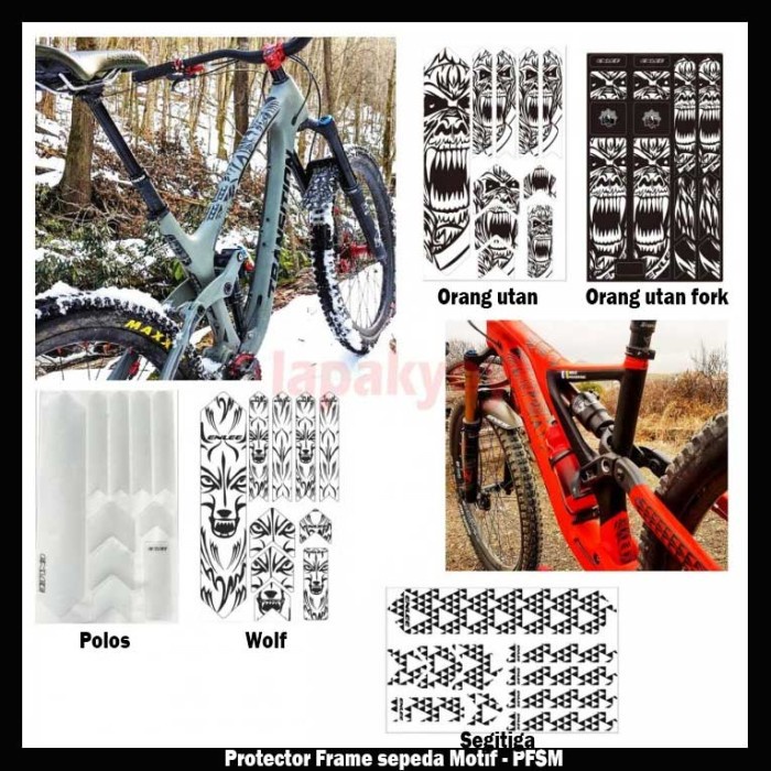 Protector Frame sepeda Motif - PFSM Wolf