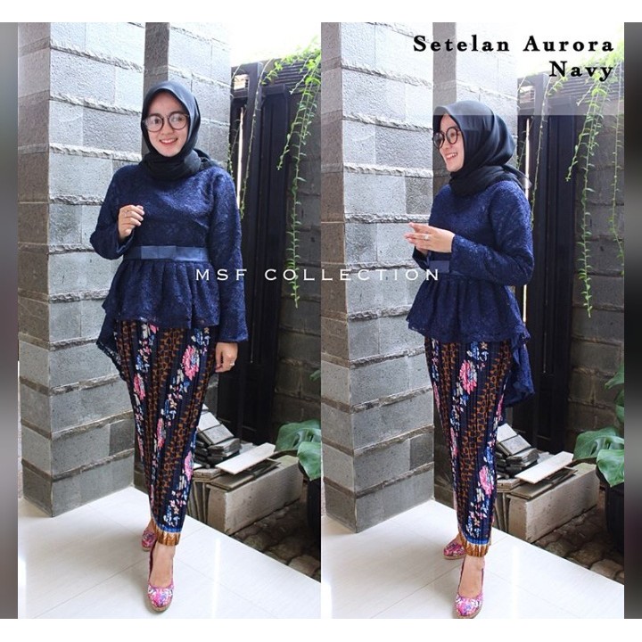 SET KEBAYA AURORA PUTIH ROK DUYUNG/KEBAYA MURAH/KEBAYA WISUDA/KEBAYA SERAGAM/KEBAYA PINGUIN/KEBAYA