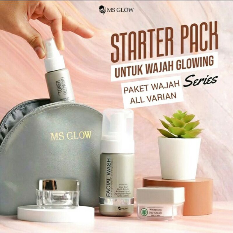 MS GLOW ORI 100% BONUS (POUCH/MASKER WAJAH/CERMIN/KACAMATA OVAL)