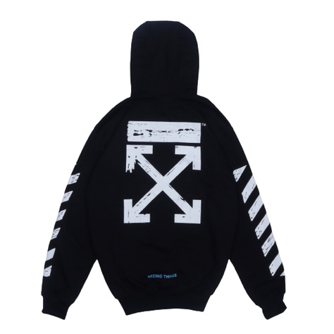 Jaket Sweater Hoodie OFF WHT SEEING THINGS – Black Edition Trendy Casual Unisex Good Brand Quality Stylish
