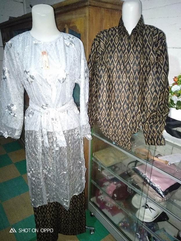 New Arrival - Batik Couple Allura Brukat Tille Mutiara Long Tunic