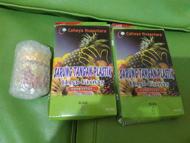 Hand Glove / Sarung Tangan Plastik Cap Strawberry Handglove