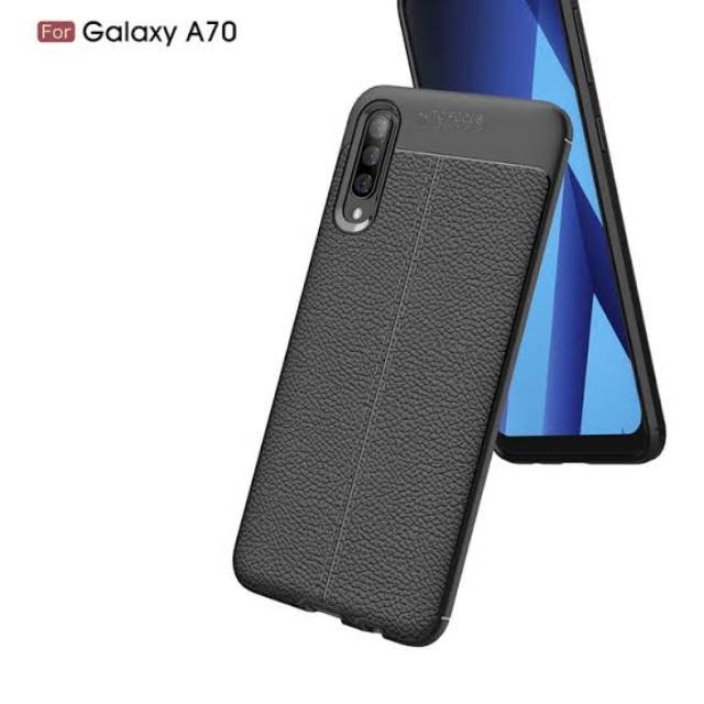 Case samsung a70 black cover auto-focus