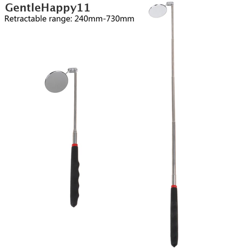 Gentlehappy 1Pc 50mm Cermin Bulat Inspeksi Lensa Deteksi Teleskopik Mobil360° Alat Perbaikan