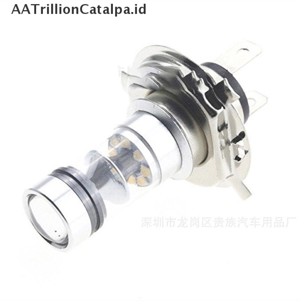 (AATrillionCatalpa) H4 Lampu Depan 20-led 100W 6000K Warna Putih Untuk Motor Power