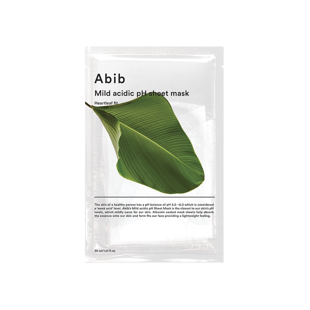 ABIB Mild Acidic pH Sheet Mask Heartleaf Fit 1ea