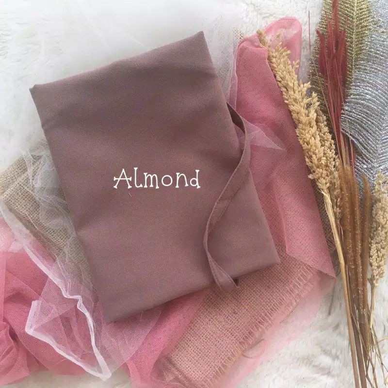 HIJAB SHALIHAH INSTAN DAILY SIMPLE NON PET (BERGO MARYAM)DIAMOND IMPORT-Almond