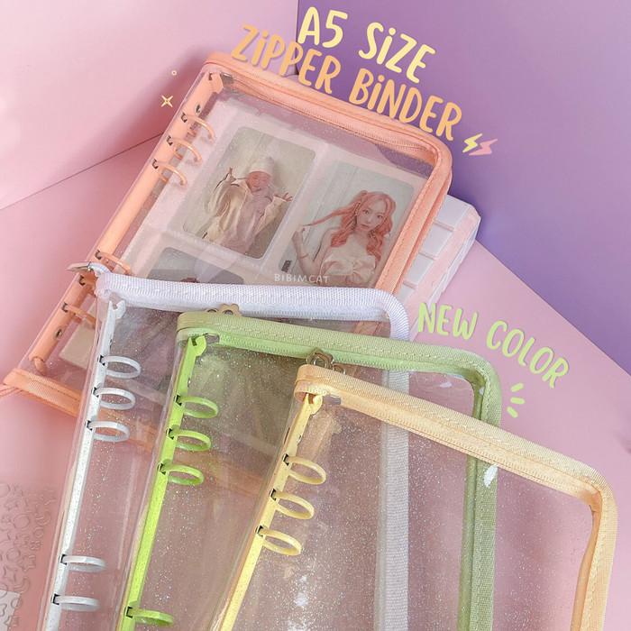 

Gia | Zipper Photocard Binder 6 Ring A5 / Binder Album Photocard Polaroid