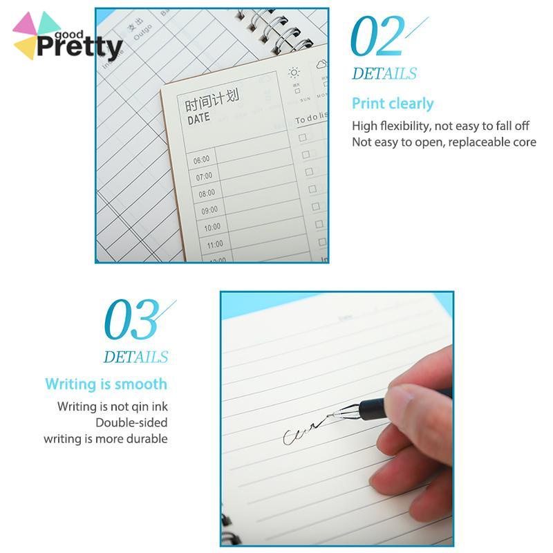 A5 Kraft Paper Coil Book Simple Student Notebook Meeting Notepad Buku Akuntansi Portabel - PD