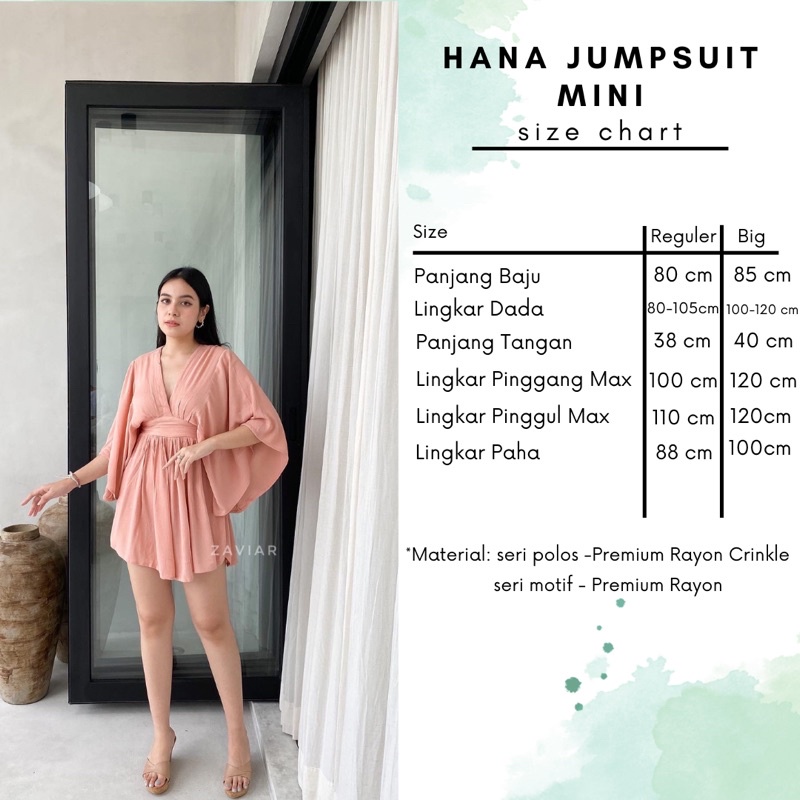 ZAVIAR || Hana Jumpsuit Mini | Jumpsuit Wanita