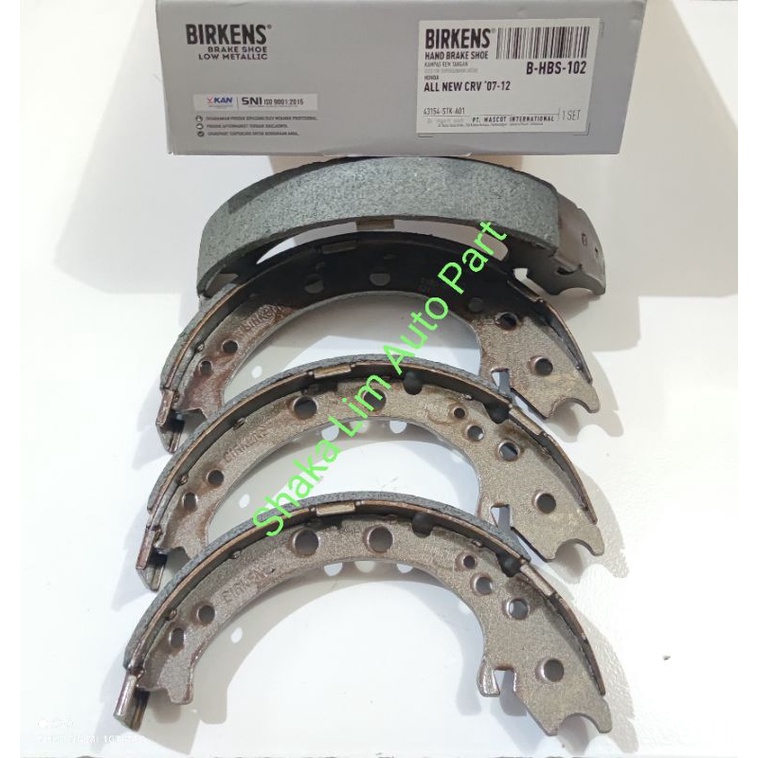Kampas Rem Tangan Parkir Parking Hand Brake Shoe Rear Tromol Belakang Honda All New CRV CR-V Gen3 Ge