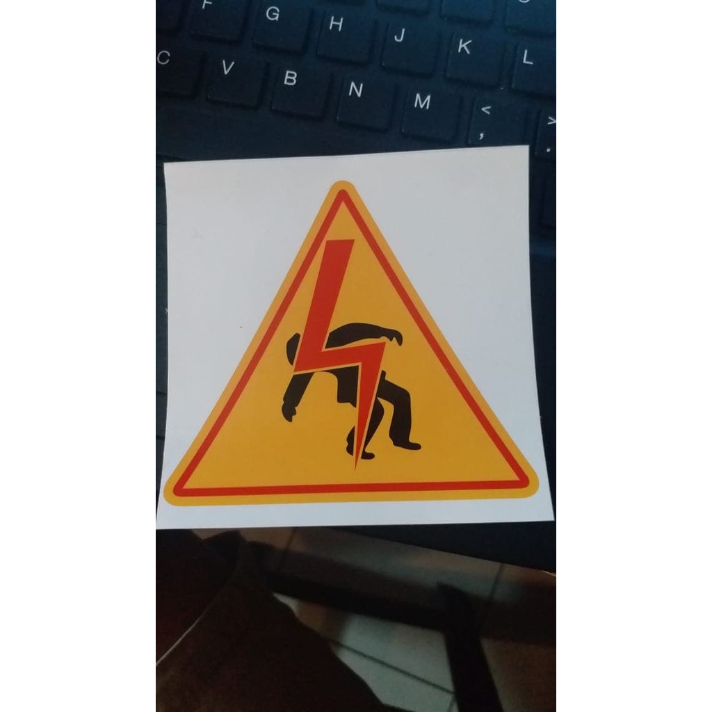 

SIGN LABEL STICKER DANGER LISTRIK BAHAYA 10X10