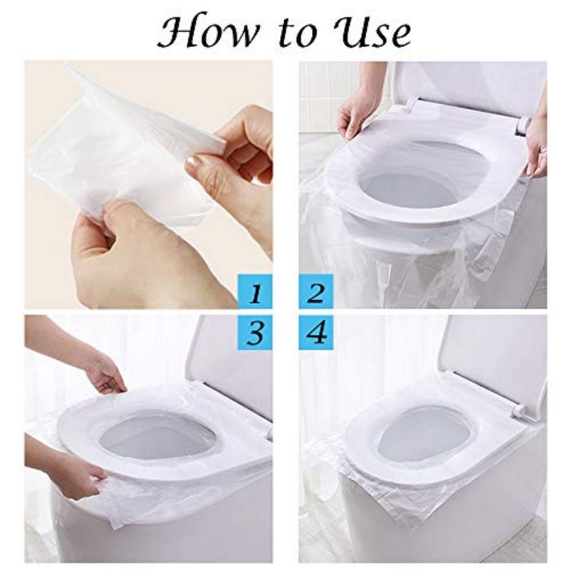 Toilet Seat Cover / Disposable Plastik Toilet / Plastik Alas