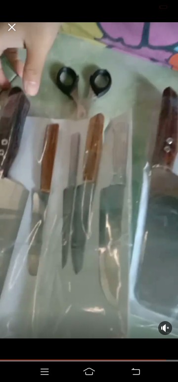 Promo Pisau Dapur Murah 1 Set Isi 5 Bahan Stainless Anti Karat