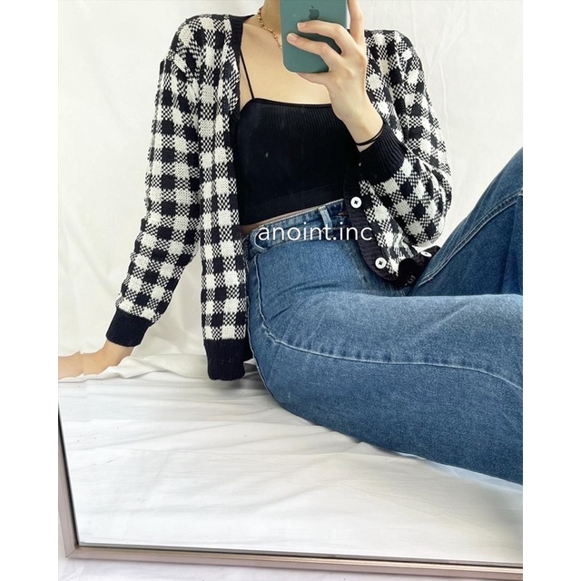 IDRIS PLAID CARDIGAN