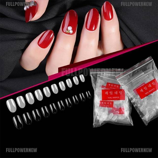 KUKU PALSU OVAL BENING / SHORT FAKE NAILS