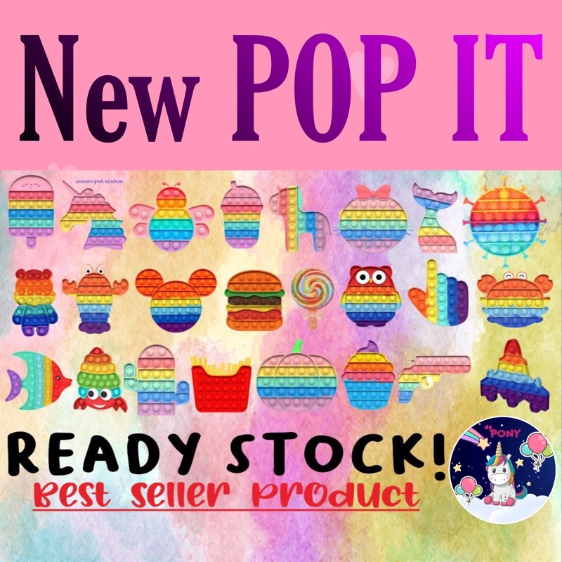 NEW POP IT/pop it fidget/viral/tiktok/mainan murah/mainan hits